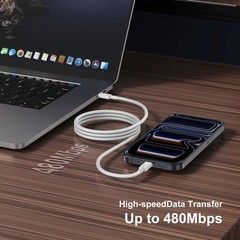 240W Type-C Fast Charger Adapter for MacBook Pro/iPhone 17 Pro Max 10ft