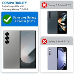 for Samsung Galaxy Z Fold 6 Wallet Case PU Leather Card Holder RFID Blocking