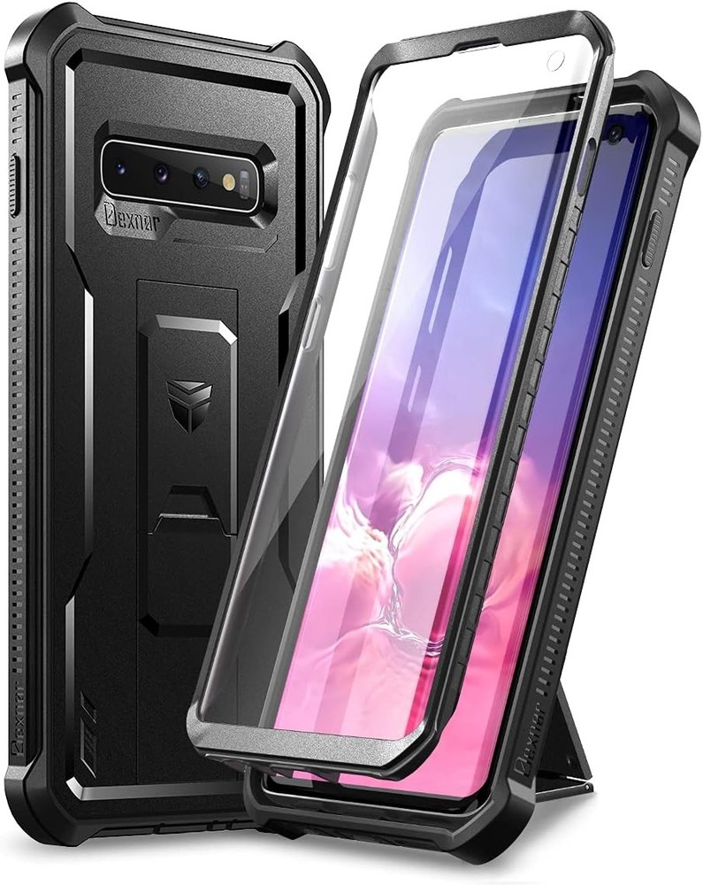 Heavy Duty Shockproof Case for Samsung Galaxy S10 with Built-in Screen Protector