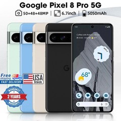 New Sealed Google Pixel 8 Pro 5G 128/256/512GB Factory Unlocked 2 YEAR WARRANTY