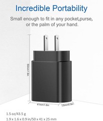 25W USB-C Fast Charger Adapter for iPhone 17, Samsung Galaxy S25/S24