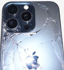 Apple iPhone 15 Pro Max 256GB Factory Unlocked Cracked Screen/Back No Power