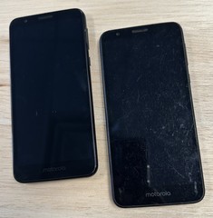Lot Of 2 Motorola Moto E6 16GB Black Verizon Parts Repair Power Issue