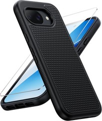 FNTCASE Matte Finish Black Shockproof Case for Google Pixel 10A – 14ft Drop Test