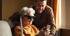 Phone for Blind and Visually Impaired with Advanced Features, Easy to Use, Gold