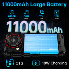 OUKITEL WP53S Rugged Smartphone 11000mAh Battery 16B+128GB 6.52″ FHD+ IP68/IP69K
