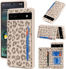 Google Pixel 6a Case with Card Holder, Wallet Phone Case for Women Men [RFID Blo