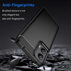For Motorola Moto G 5G 2024 Black Armor Case Flexible Heavy-Duty