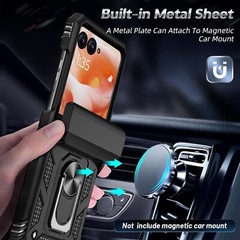 Case For Motorola Razr 2024 5G with Military Grade Protection & Magnetic Stand