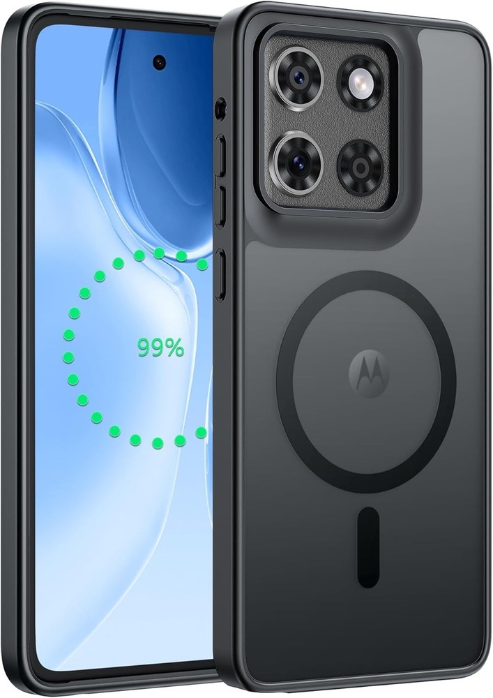 Motorola Moto G-Stylus-5G-2025 Case: Magnetic Translucent Matte Shockproof Cover