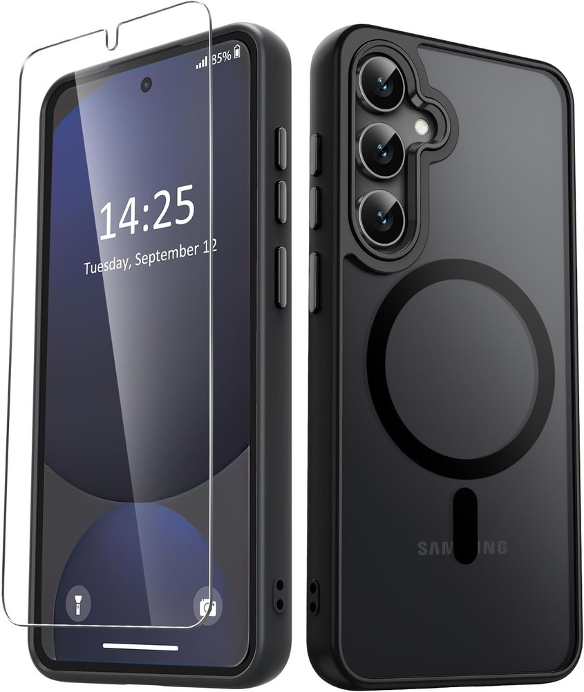 For Samsung Galaxy S25 Plus Case with Translucent Frosted Shockproof Protection