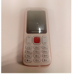 SENWA MX Bar Keypad Cell Phone 64GB Storage White/Red Telcel Compatible (U-17)