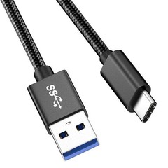 3FT Fast Charging USB-C to USB-A Cable Adapter for iPhone 17, 16, 15 Pro Max