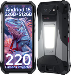 Tank X Rugged Smartphone 5G, IP68 Waterproof Android 15 Unlocked Mobile Cell Pho