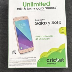 NEW Samsung Galaxy Sol 2 16GB Gold 5in 5MP Android 4G LTE Cricket Wireless