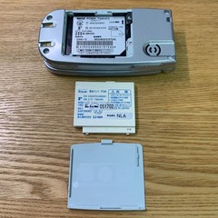 Fujitsu 781 Docomo F880Ies Phone Silver Japanese Flip phone Garakei Keitai Retro