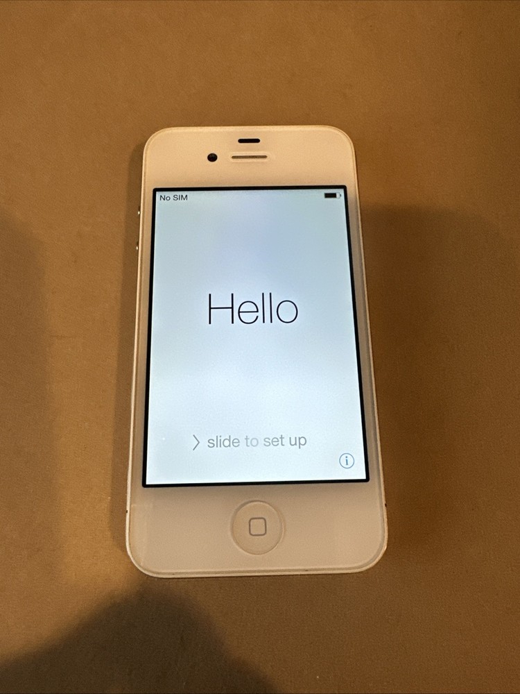 Apple iPhone 4 8GB White AT&T MD197LL/A Model A1332 IMEI Unlocked