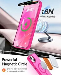 Translucent Matte Military Grade Phone Cover for iPhone 14 Plus & 15 Plus – Hot