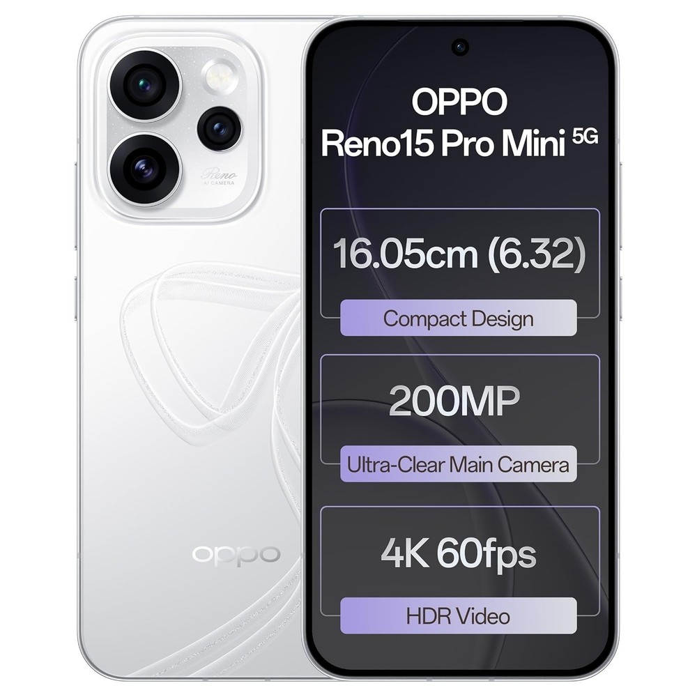 Oppo Reno15 Pro Mini 5G Unlocked Dual SIM 512GB Android Smartphone Global