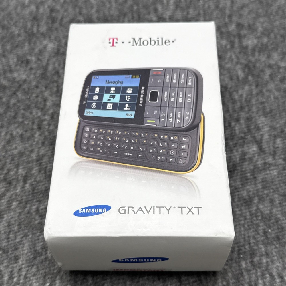 Samsung Gravity TXT SGH-T379 – Gray & Yellow ( T-Mobile ) Phone -Very Rare Color