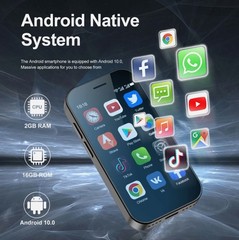 64GB 4G LTE Mini 3.0″ HD Display Small Smartphone Android 10.0 Network 2000mAh