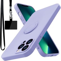 iPhone 13 Pro Case, Built-in 360° Rotatable Ring Holder, Anti-Scratch Soft Micro