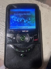 Pantech PCD Razzle Qwerty Swivel Phone TXT8030 Black Verizon w Charge r RARE