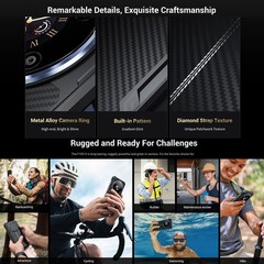 Unlock 4G Rugged Phone Rear Display Android 15 Outdoor 10600mAh FOSSiBOT F109S