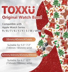 Holidays Watch Band Compatible with Apple Watch Series 11 10 9 8 7 6 5 4 3 Ultra
