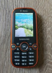 Samsung Gravity 2 SGH-T469 – Gray and Orange ( T-Mobile ) Very Rare Slider Phone