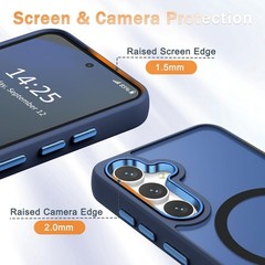 For Samsung Galaxy S25 Case with 1x Screen Protector, Frosted Shockproof cover