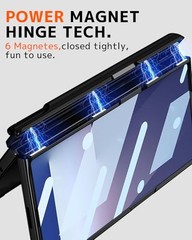 Carbon Fiber Strap for Samsung Galaxy Z Fold 7 Case with S Pen Holder & Stylus