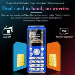 Fashion Coke Pepsi Design Mini Unlocked Dual Sim Bluetooth Mobile Phone Camera