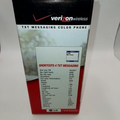 LG VX3300 Verizon Wireless Flip BLACK BLUE Faceplate Cell Phone BRAND NEW w/box
