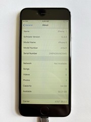 Apple iPhone 6 – 64GB – Space Gray (AT&T 36.0.2) A1549 12.4.8 – Good Condition