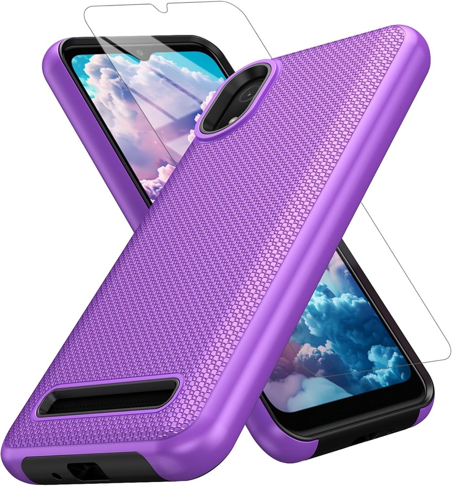 Cloud Mobile Stratus C8 Case with Screen Protector, Dual Layer Shockproof Protec