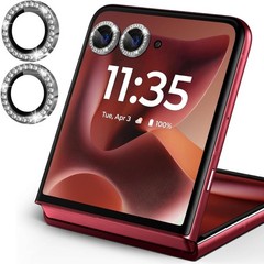 2 Set Motorola Razr 60 / Razr 2025 Camera Lens Protector, Glitter Decoration
