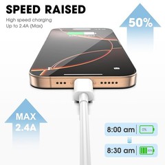 USB C to USB C Cable for Apple, 3-Pack 6FT, 60W USBC/Type-C Fast Charger Cord