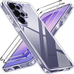 Clear 3-in-1 Case for Samsung Galaxy S26 Ultra 6.9” + Tempered Glass Protectors