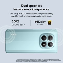 POCO M8 (Glacial Blue, 128 GB) (6 GB RAM) 2.4 GHz Clock Speed 5520 mAh Battery