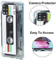 Samsung Galaxy A51 5G Case, Unique Retro Design Soft Cool Cassette Tape Cover