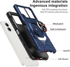 Boost Celero 5G SC Magnetic Case, Phone Case with Screen Protector, Ring Kicksta