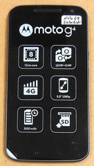 Motorola Moto G4 XT1625 – Black and Gray ( Unlocked ) International Smartphone