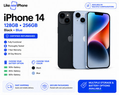 Apple iPhone 14 128GB 256GB Midnight Blue Factory Unlocked 100% Battery