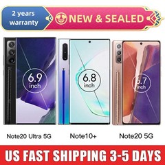 New Sealed Samsung Galaxy Note20 Ultra 5G/ Note10+ Plus Unlocked 2Year WARRANTY