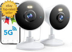 [5G & 2.4G] Indoor/Outdoor Security Camera for Home, Baby/Elder/Dog/Pet Camera w