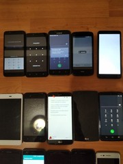 Lot of 15 Hybrid model LG G4/G3/hTC/UMX /Motorola and other For parts