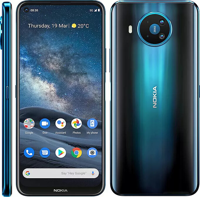 5G Nokia 8.3 64GB Dual SIM Original 64MP Factory Unlocked SmartPhone 6.81″ GOOD
