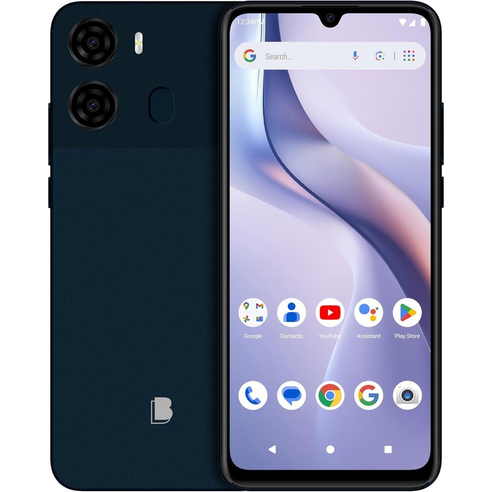 BLU K2 K0210WW 64GB GSM Unlocked Android Smartphone – Black-Blue