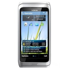 Nokia E7-00 Silver Black 16GB Unlocked Classics QWERTY keyboar WIFI Smartphone